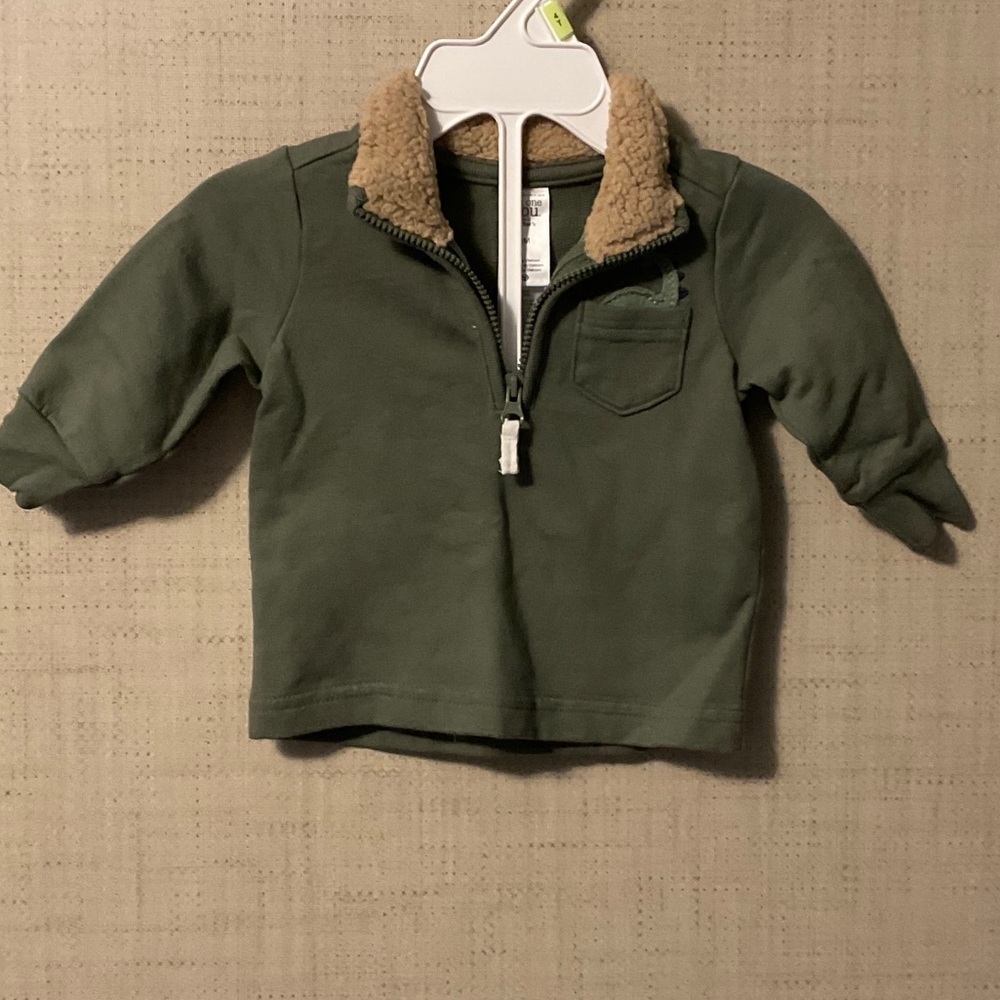 Carter's Green Fleece-Lined Hoodie